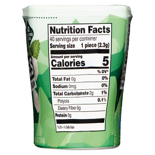 Excitemint Spearmint Cube Gum, 3.24 oz